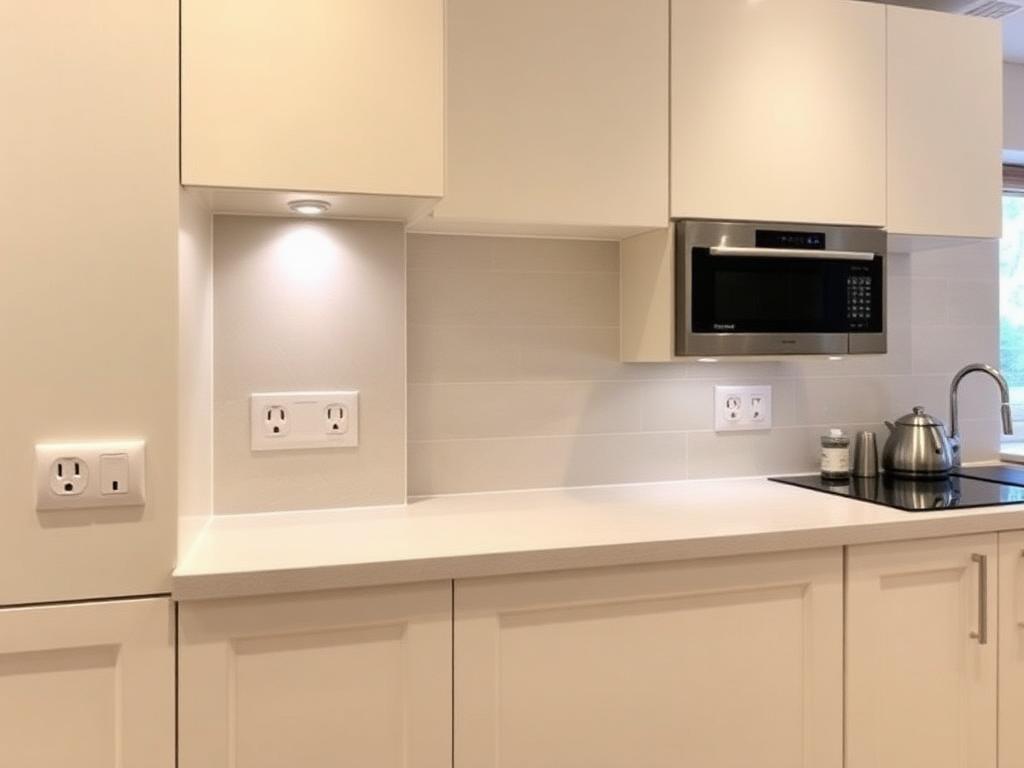 Kitchen sockets and lighting, Newbridge